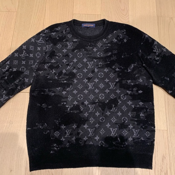 Louis Vuitton monogram black sweater size XL - Picture 3 of 11